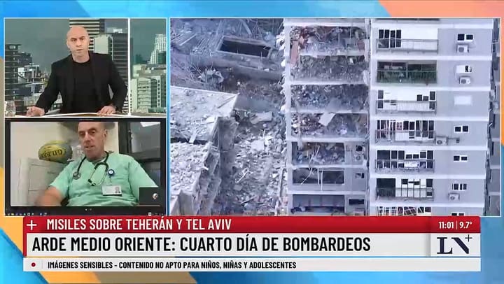 Duro testimonio de un medico argentino en Israel