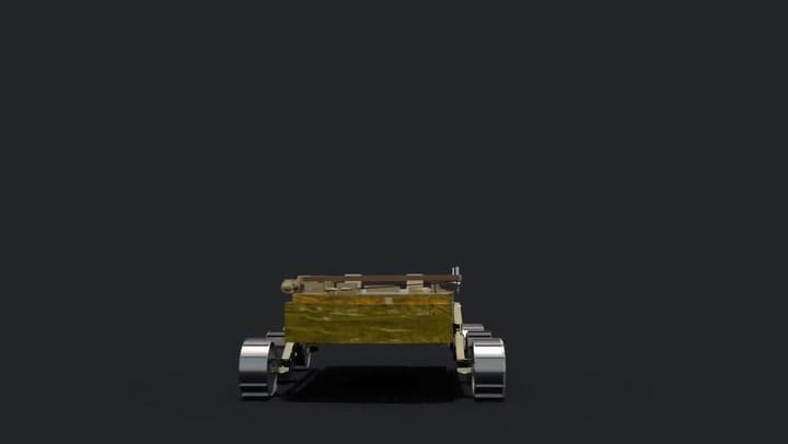 Pragyan, el rover lunar indio - Fuente: YouTube