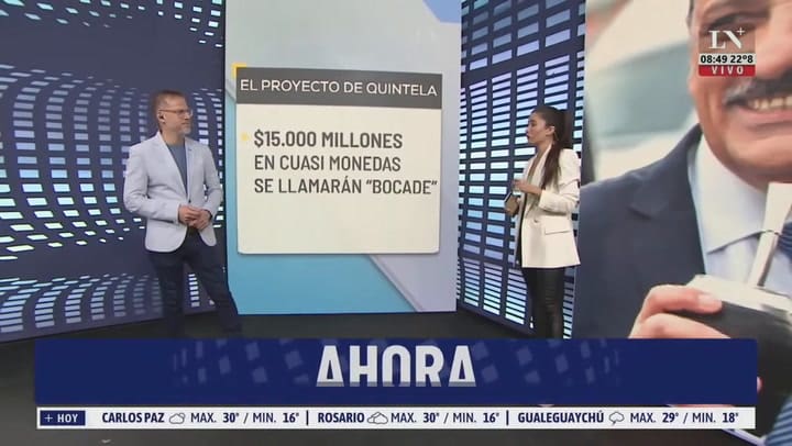 Quintela envió el proyecto para emitir cuasi monedas en La Rioja: "Nosotros nos rescatamos solos"