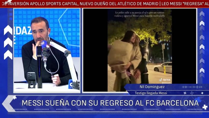 Nel Dominguez, the hero of the video that went viral, said from behind the scenes before seeing Messi
