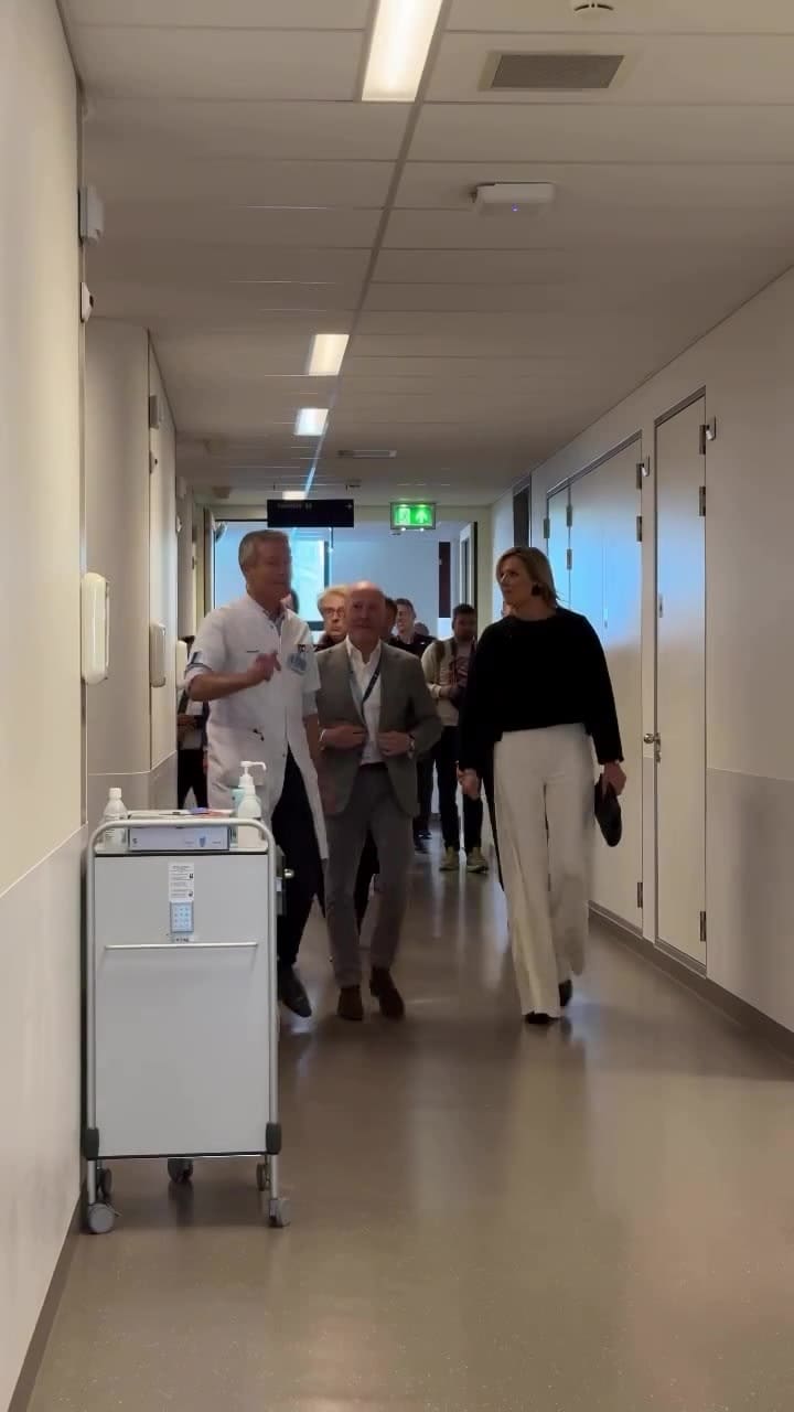 La reina Máxima se lució con un elegante y formal look durante una actividad