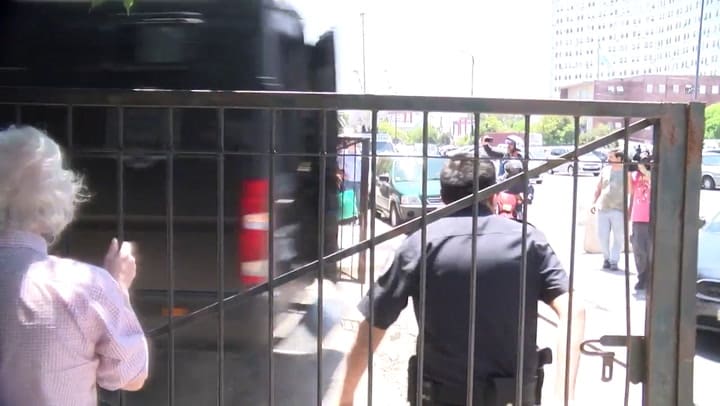 Fernando Esteche fue trasladado a los tribunales Federales de Comodoro Py