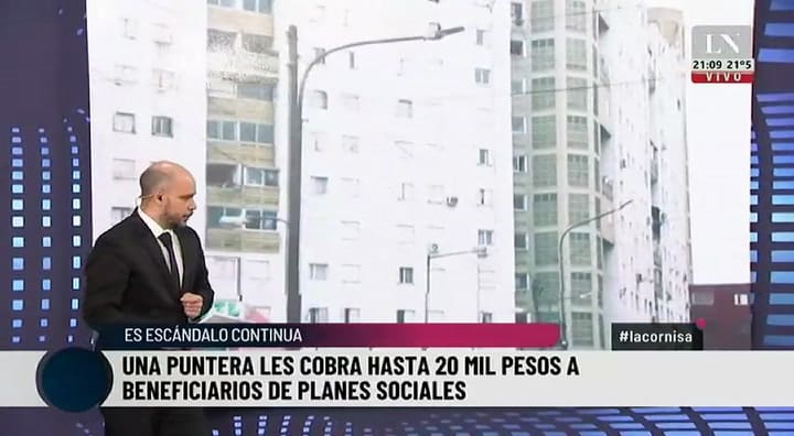 Informe de La Cornisa: una puntera les cobra hasta $20.000 a los beneficiarios de planes sociale