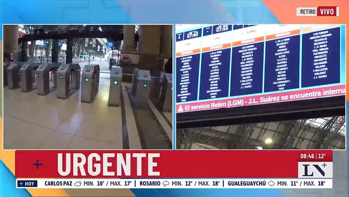 Reabrio la estacion Retiro