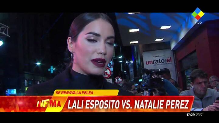 El cruce de Lali Espósito y Natalie Pérez