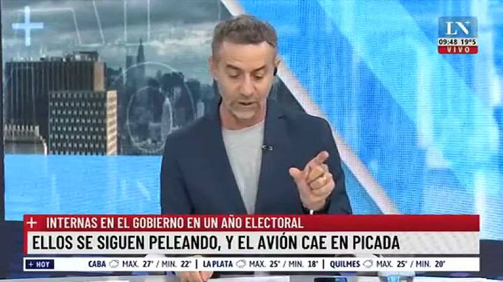 Luis Majul: 'Ellos se siguen peleando y el avión cae en picada'
