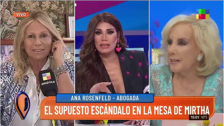 Ana Rosenfeld niega que haya maltratado a la maquilladora en La noche de Mirtha