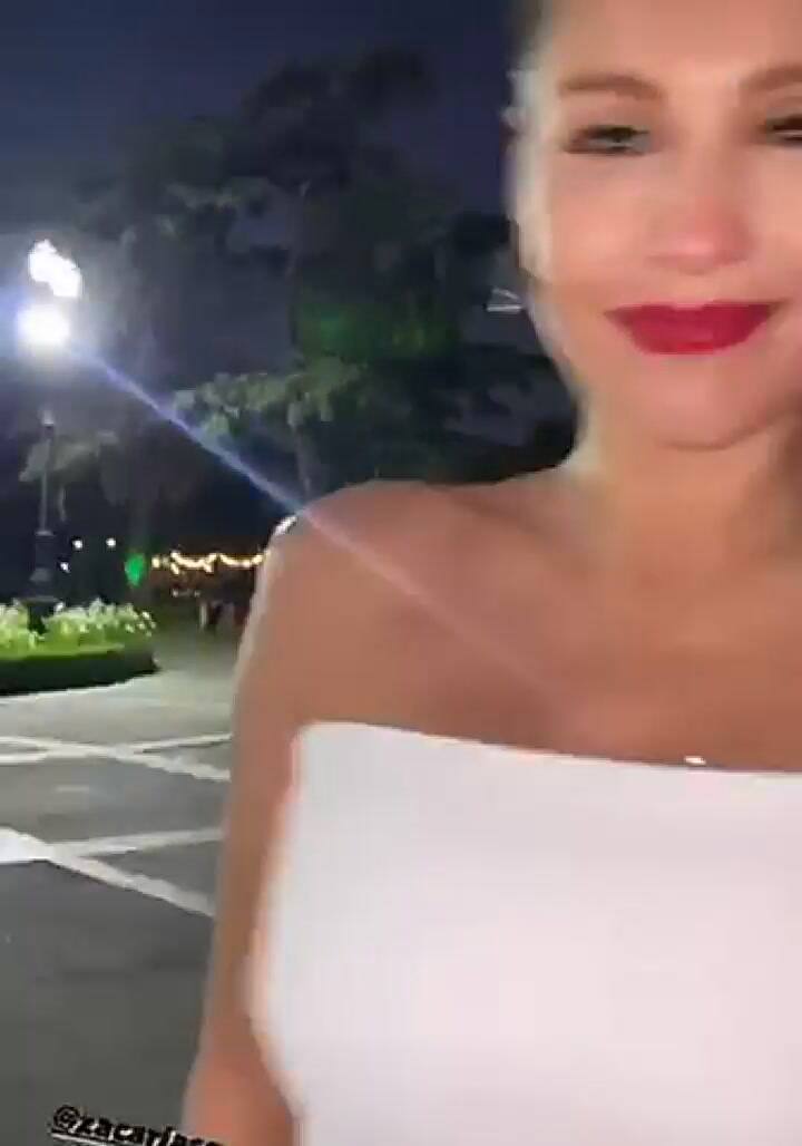 Pampita vestido hipodromo