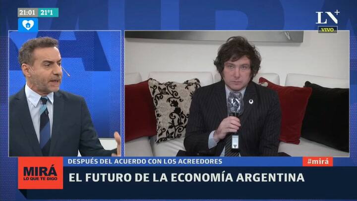 Javier Milei, economista: 'Martín Guzmán es ineficiente e inmoral'