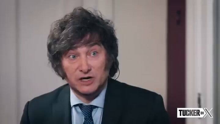 Milei, sobre Lula, con Tucker Carlson