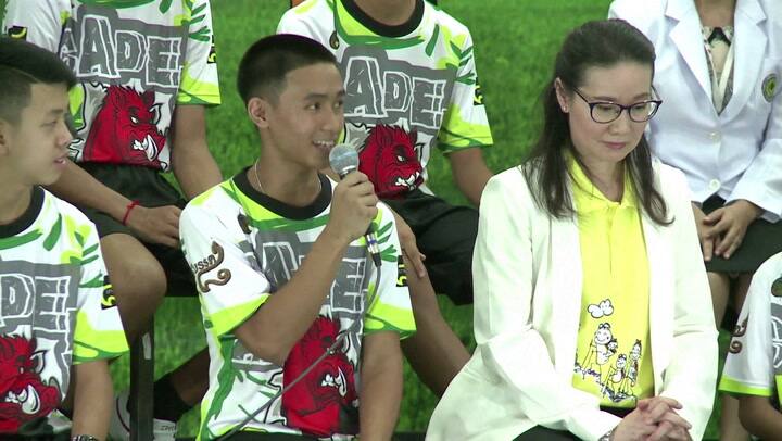 Ver rescatistas fue 'un milagro', dice uno de los chicos rescatados en Tailandia - Fuente: AFP