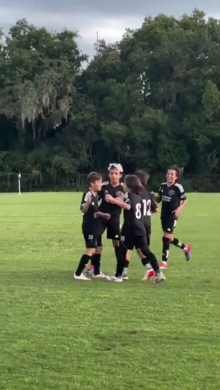 El golazo de Thiago Messi en la Academia del Inter Miami