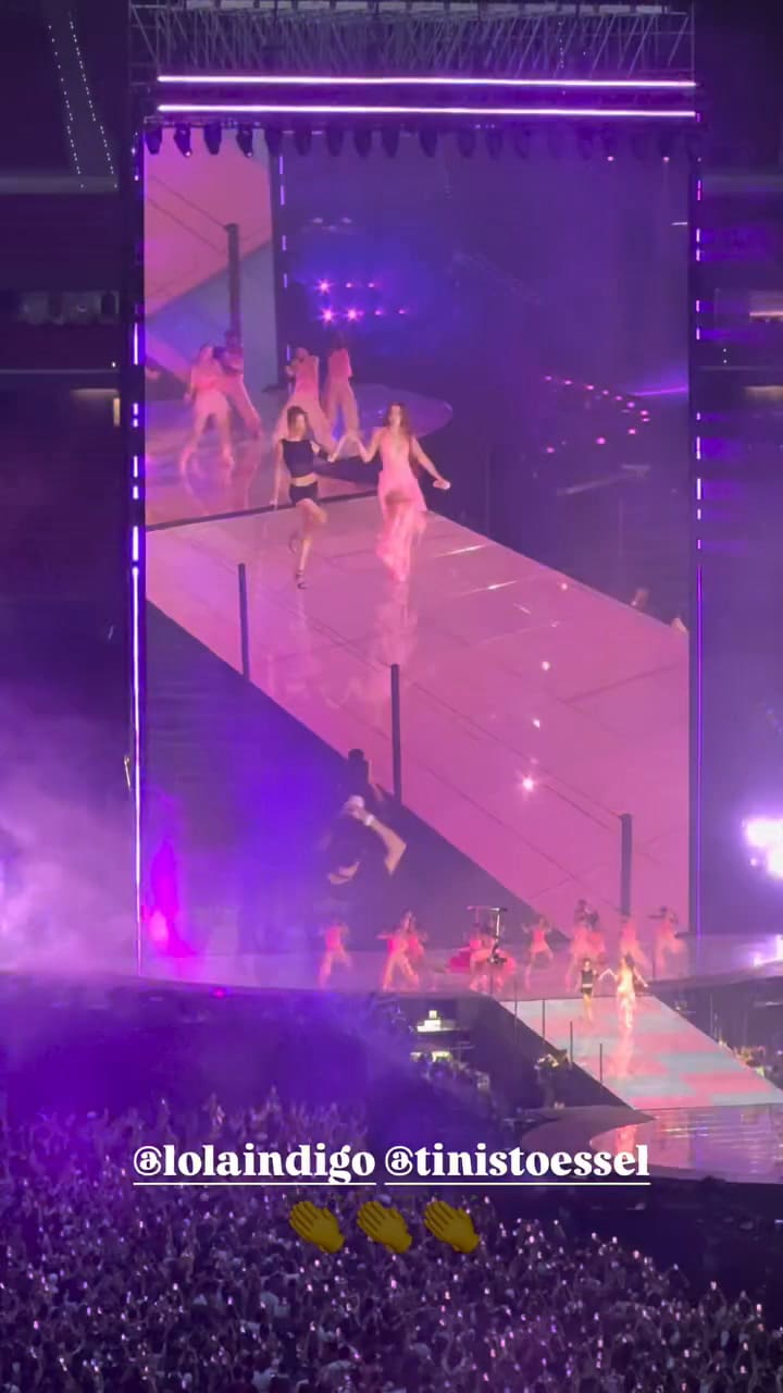 Nico Occhiato orgulloso de la aparición de Tini Stoessel en el concierto