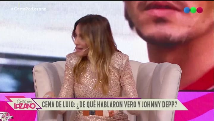 Vero Lozano contó los detalles de su cena privada con Johnny Depp