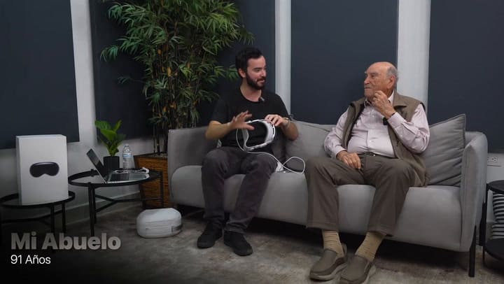 Abuelos prueban Apple Vision Pro