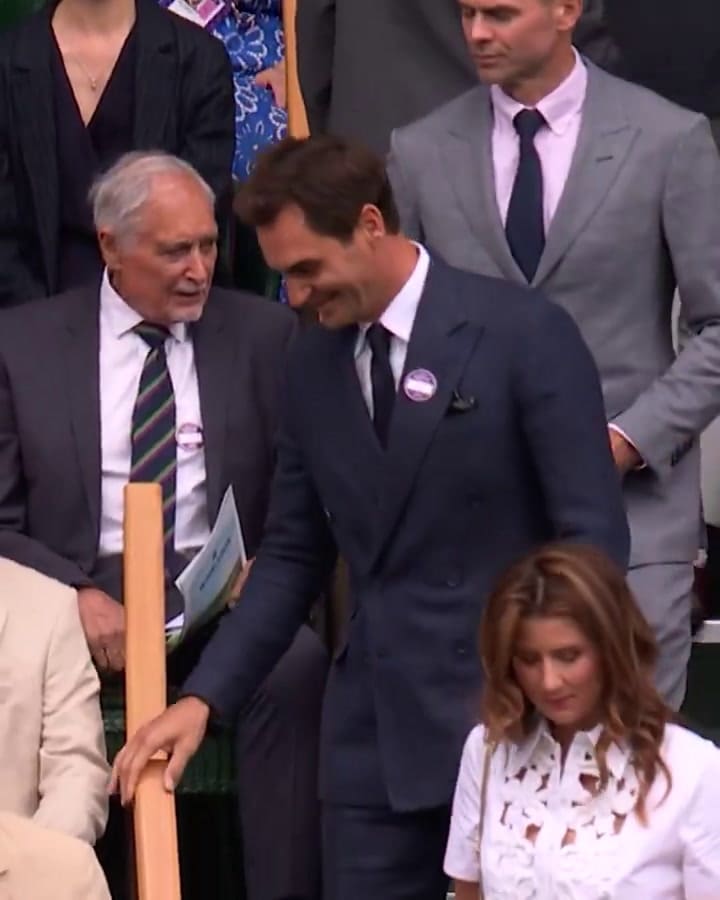 Roger Federer y Mirka Vavrinec, presentes en Wimbledon