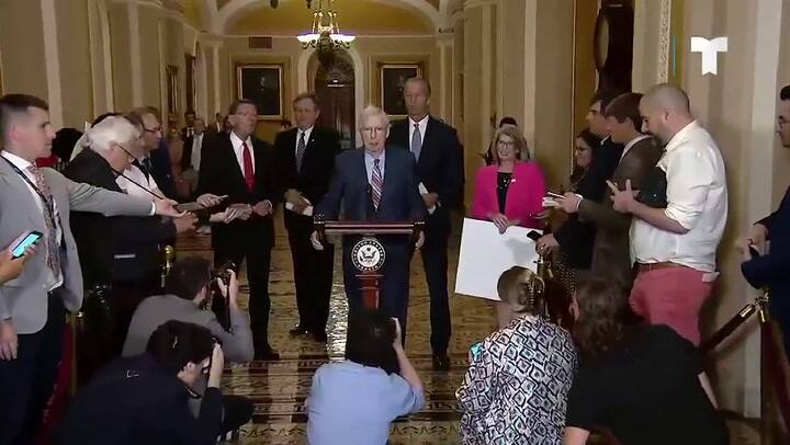 McConnell se paralizó en una rueda de prensa