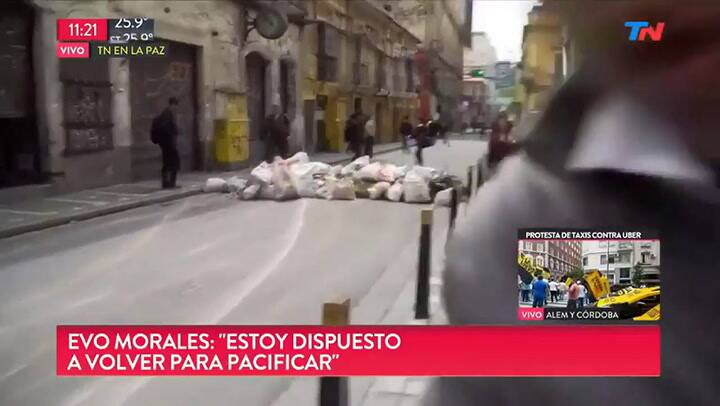 El momento tenso que vivieron la cronista y los camarógrafos de TN en Bolivia