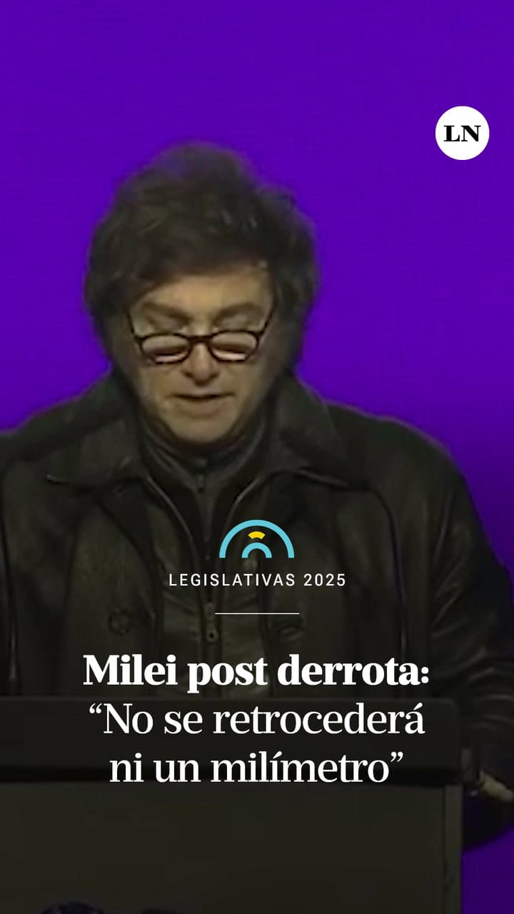 Milei tras la derrota