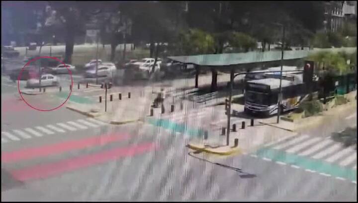 Robo y persecución en la 9 de Julio