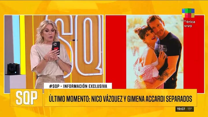 Los motivos de la separación de Nico Vázquez y Gimena Accardi