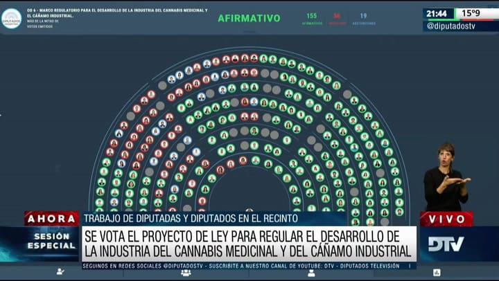 Diputados aprobó la ley que regula la industria del cannabis medicinal