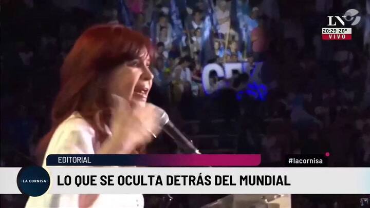 Cristina Fernández de Kirchner: 'Podemos volver a ser esa Argentina feliz'.