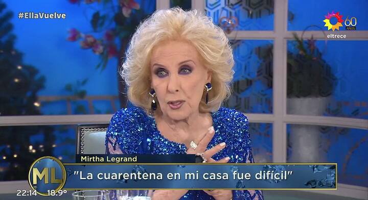 Mirtha sobre la vacuna del Covid - Fuente: eltrece