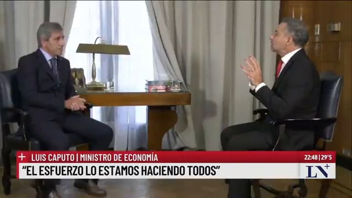 Luis Caputo: "Todo es curro en este país"