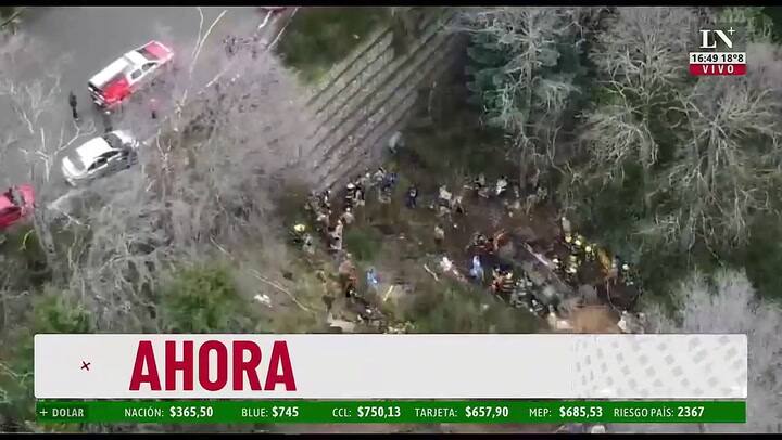 Desbarrancó un camión del Ejército en San Martín de los Andes