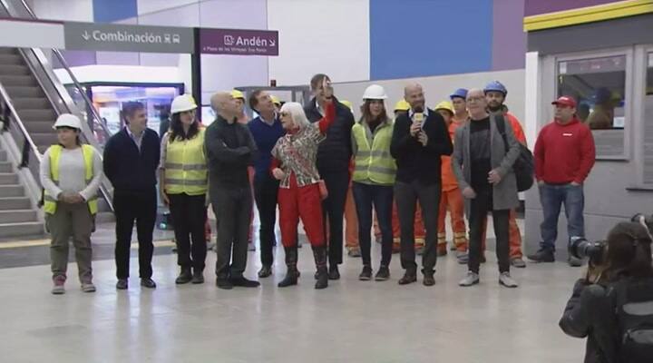 Dietrich y Rodríguez Larreta inauguraron tres nuevas estaciones de la Línea E de subte - Fuente: YT