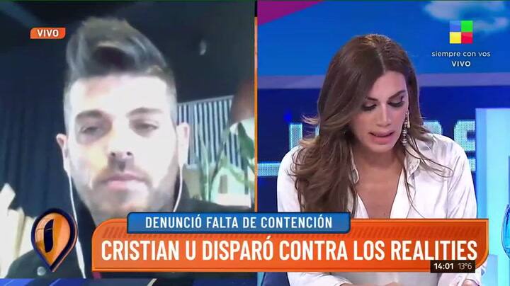 Cristian U hizo una impactante revelación sobre Gran Hermano
