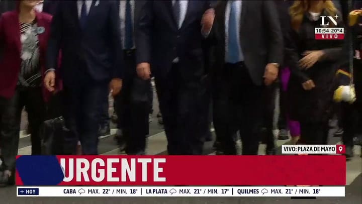 Alberto Fernández asiste a su último Tedéum como presidente