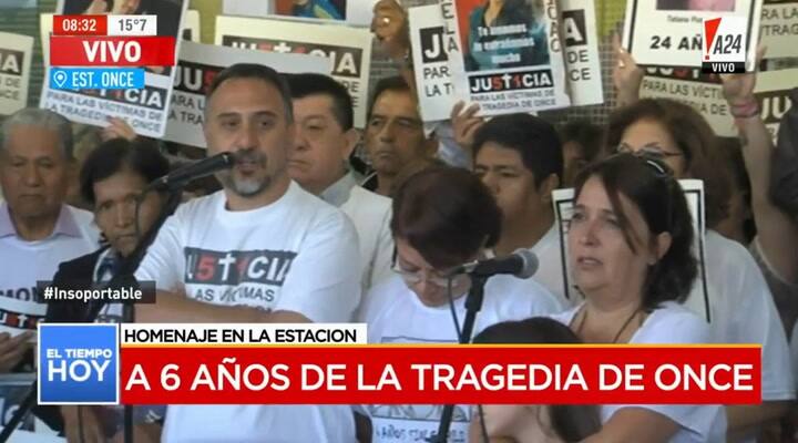 Acto a 6 años de la tragedia de Once