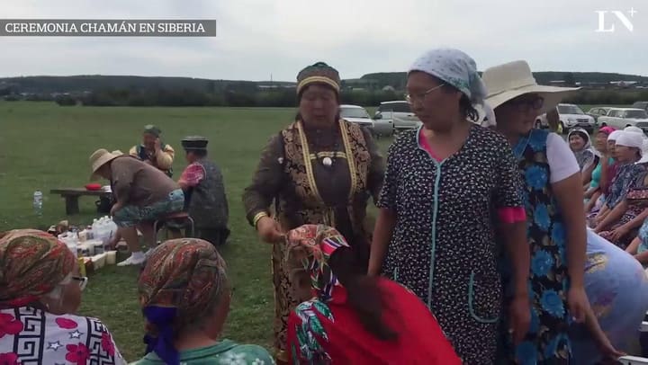 Una ceremonia chamán en Siberia