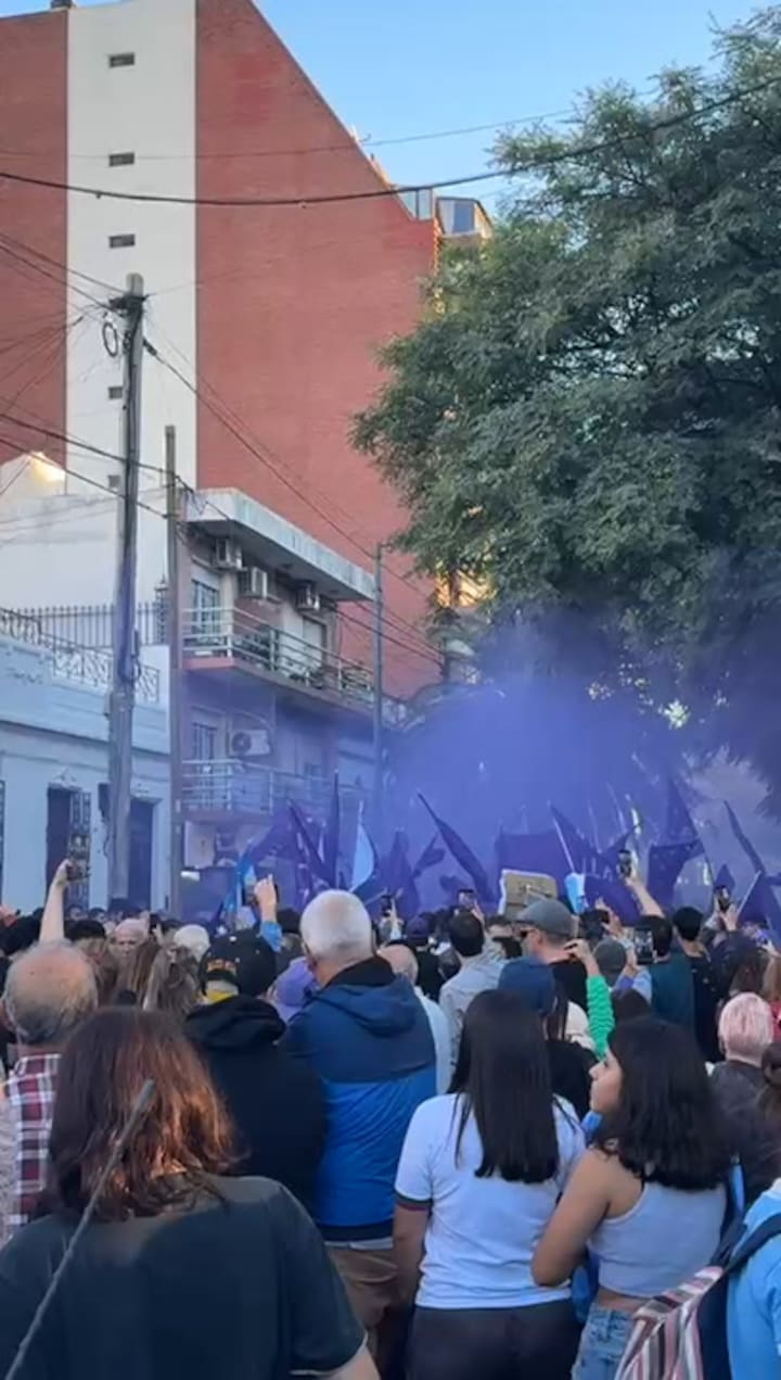 Acto de Milei en Lugano