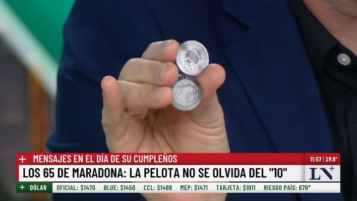 La moneda de Maradona y el "olvido" del BCRA