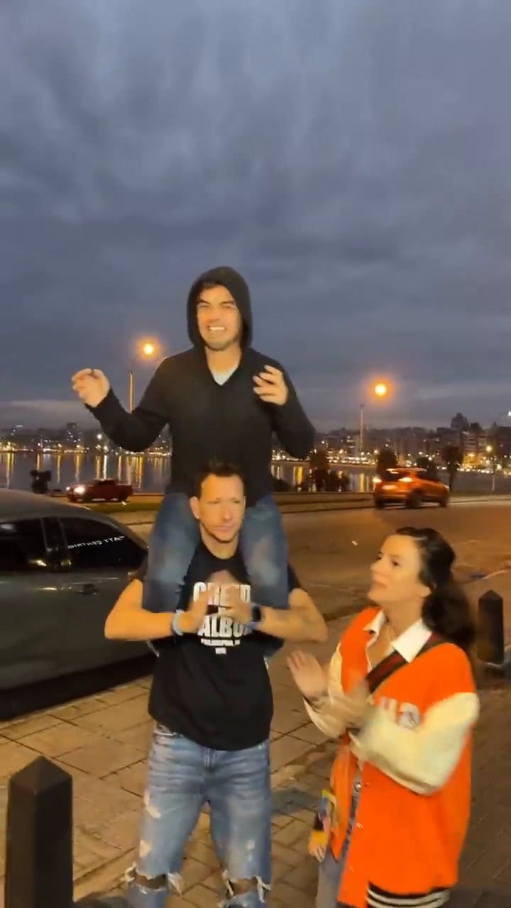 Nicolás Vázquez y Benjamín Rojas recrearon el video de 'Eduardo, vení a buscar a Juan Cruz'