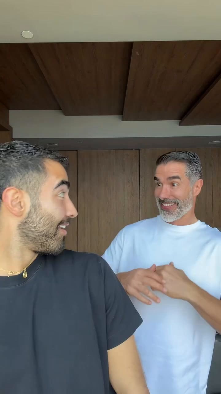 Juan Pablo Ángel y su hijo Gerónimo