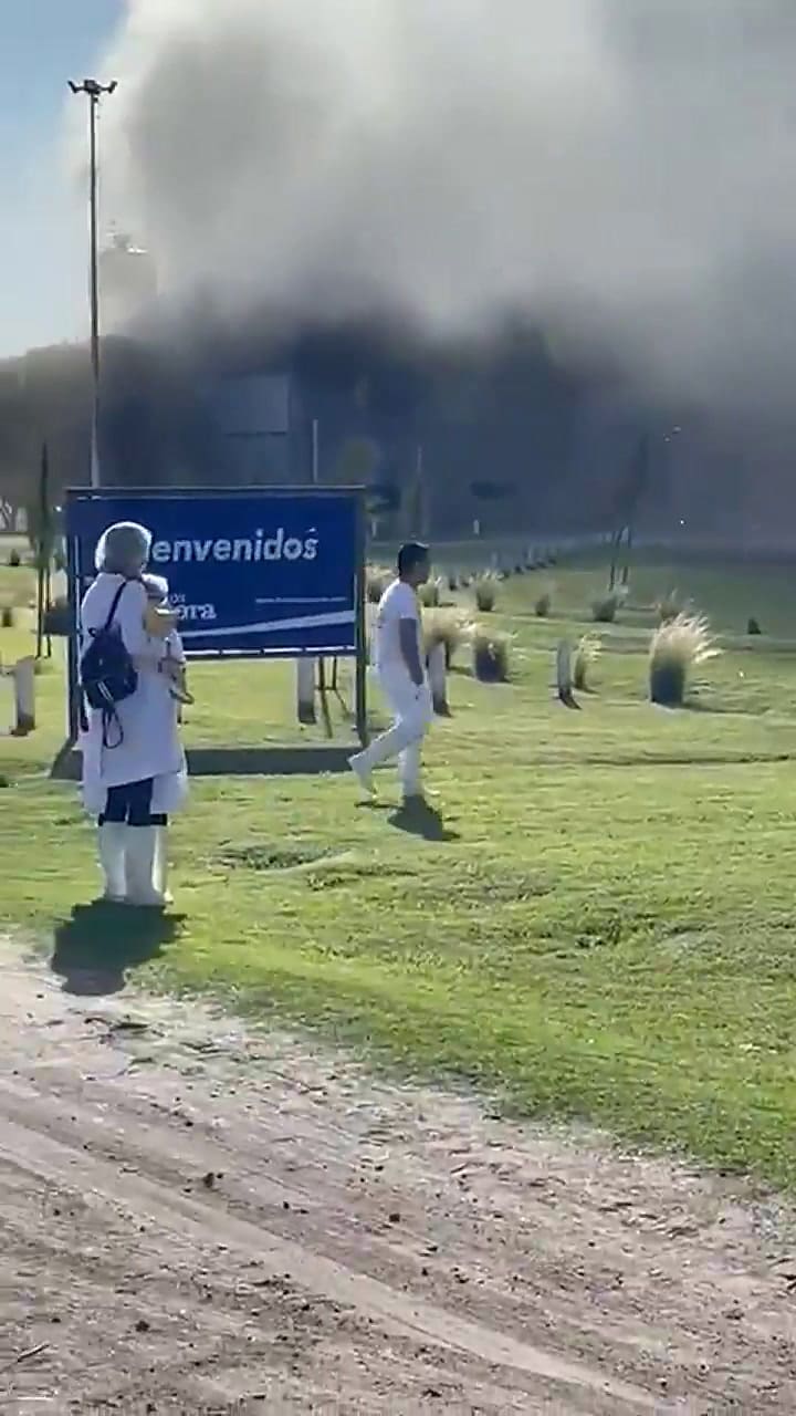 Incendio en Lácteos La Aurora, 9 de Julio