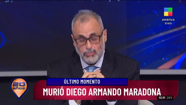 La confirmación: murió Diego Armando Maradona - Fuente: América TV