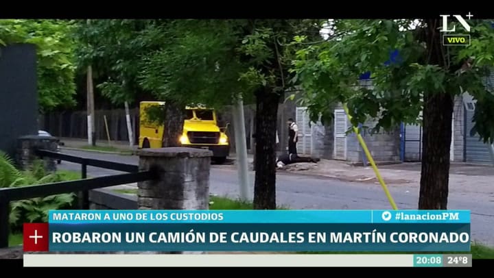 Robaron un camión de caudales en Martín Coronado