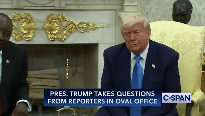 Fuerte cruce entre Trump y el presidente de Sudáfrica por un "genocidio en curso"