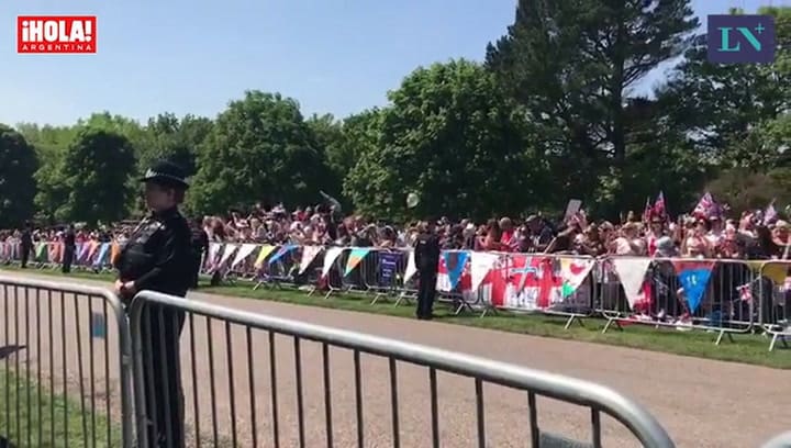 Boda real: cómo se vivió la ceremonia afuera de la capilla