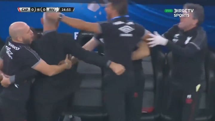 El gol de Marco Ruben a River en la ida de la Recopa sudamericana 2019 - Fuente: DirecTV Sports