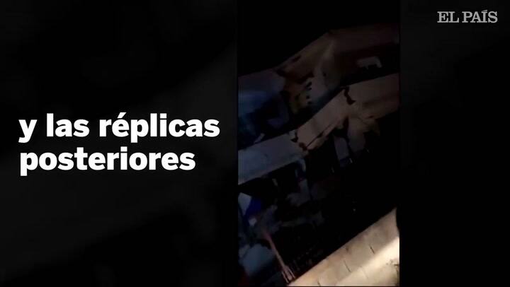 Agentes del equipo de rescate trabajan en un edificio derruido en Thumane, Albania - Fuente: El País