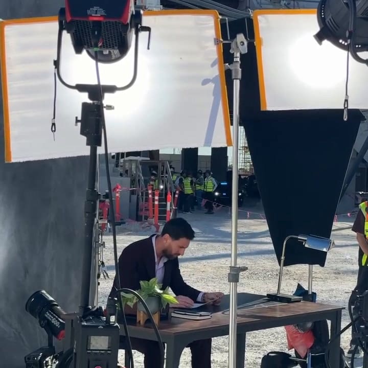 Messi celebrando su exitosa semana