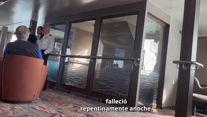 Video: así informaba el capitán del crucero de la primera muerte a bordo del navío