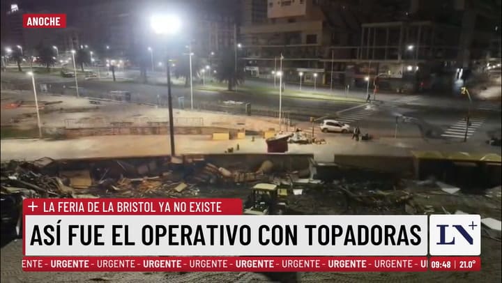 Asi fue el operativo con topadoras en Mar del Plata