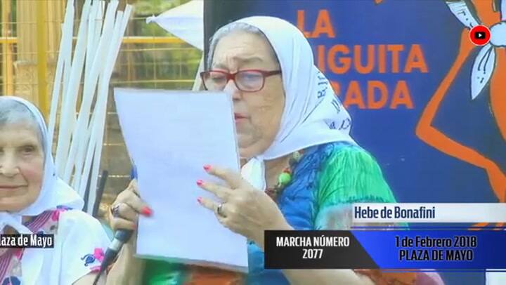Hebe de Bonafini recibió una carta del papa Francisco